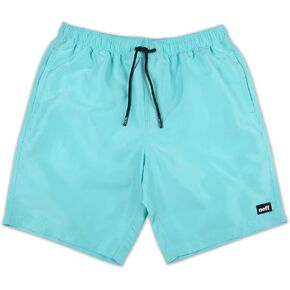Neff Men's Standard 9" Quick Dry Swim Trunks with Lining, Aqua Blue, 2X-Large in Kuwait