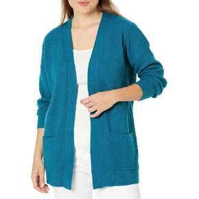 Goranbon Women's Cardigan Sweaters Open Front Long Sweater Knitted Coat with Pockets