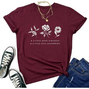 ROSEPARK Women Cotton Graphic Printed Soft Tee Shirts