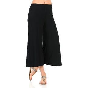 iconic luxe Women's Elastic Waist Jersey Culottes Pants