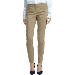 SATINATO Women's Straight Pants Stretch Slim Skinny Solid Trousers Casual Business Office