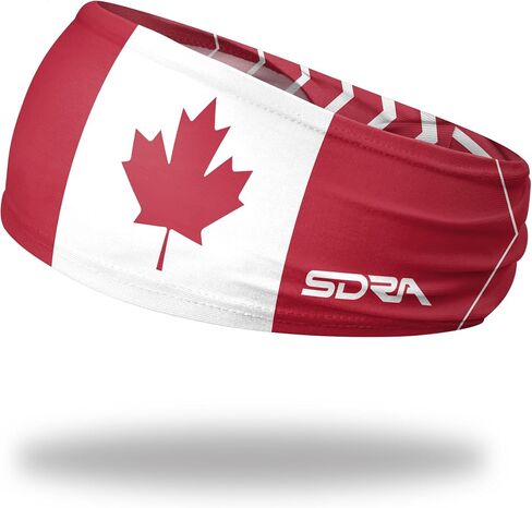 Suddora Country Flag Headbands, Wide Headbands with National Flag, Tapered Style Boho Headbands for National Sports Events, Non-Slip Fabric Sweatband for Soccer, Tennis, Workout, Costume in Saudi Arabia