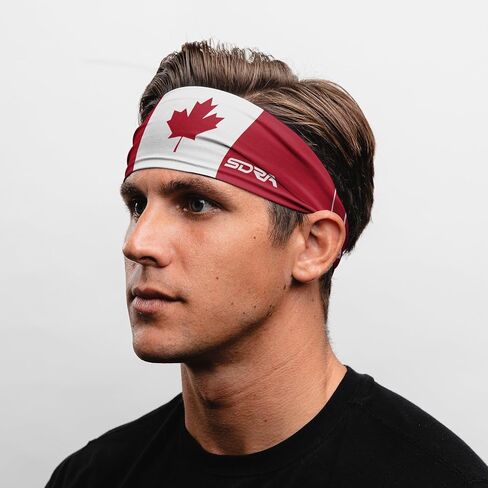 Suddora Country Flag Headbands, Wide Headbands with National Flag, Tapered Style Boho Headbands for National Sports Events, Non-Slip Fabric Sweatband for Soccer, Tennis, Workout, Costume in Saudi Arabia