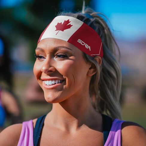 Suddora Country Flag Headbands, Wide Headbands with National Flag, Tapered Style Boho Headbands for National Sports Events, Non-Slip Fabric Sweatband for Soccer, Tennis, Workout, Costume in Saudi Arabia
