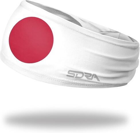 Suddora Country Flag Headbands, Wide Headbands with National Flag, Tapered Style Boho Headbands for National Sports Events, Non-Slip Fabric Sweatband for Soccer, Tennis, Workout, Costume in Saudi Arabia