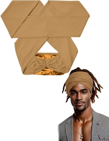 Satin Lined Open Turban Headband Mens Sweatband Sports Headband for Running,Cycling,Basketball,Yoga,Fitness Workout Stretchy Unisex Hairband in Kuwait