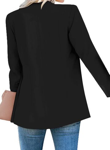 بدلة بليزر نسائية كاجوال من LookbookStore بأزرار فضفاضة للعمل والمكتب in Kuwait