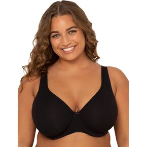 Fit For Me By Fruit of the Loom Women's Plus Size Cotton Unlined Underwire Bra-Pinch-Free Straps - Side and Back Smoothing in Kuwait