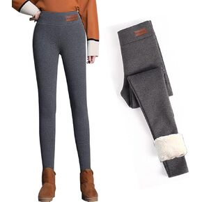 Super Thick Cashmere Leggings for Women - Fleece Lined Tights Women Plus Size Fleece Lined Leggings Butt Lift in Saudi Arabia