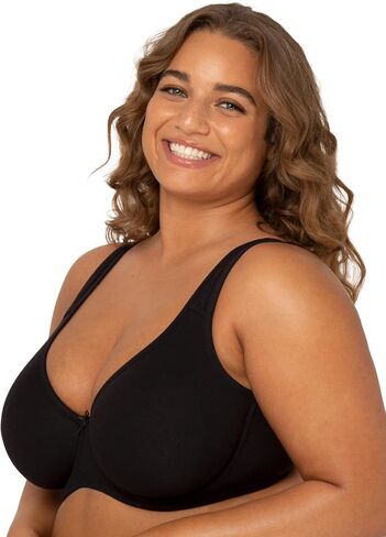 Fit For Me By Fruit of the Loom Women's Plus Size Cotton Unlined Underwire Bra-Pinch-Free Straps - Side and Back Smoothing in Kuwait