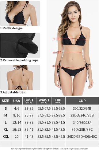 RELLECIGA Women's Wavy Bikini Set in Kuwait