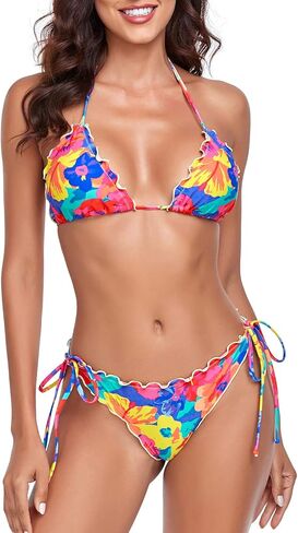RELLECIGA Women's Wavy Bikini Set in Kuwait