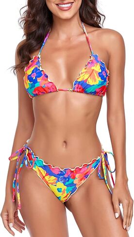 RELLECIGA Women's Wavy Bikini Set in Kuwait