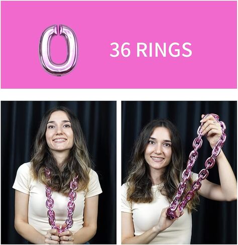 aaGlow Hip Hop Rapper Big Chunky Fake Silver Chains, Party Costume Plastic Jewelry Necklace decorations for Men Women in Saudi Arabia