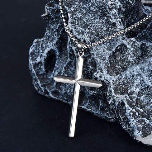 Swordgod 925 الفضة الاسترليني الصليب قلادة للرجال النساء سلتيك/الصليب الصليب قلادة مع الفولاذ المقاوم للصدا سلسله المجوهرات هديه لعيد الشكر عيد الميلاد in Kuwait