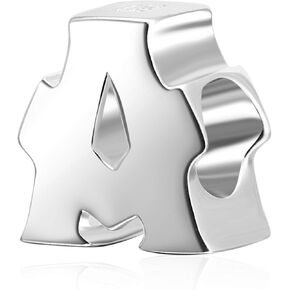 Alphabet Charms fit Pandora Charm Bracelets 925 Sterling Silver Letter Initial A-z Alphabet Beads Jewelry for Women Girls in Saudi Arabia
