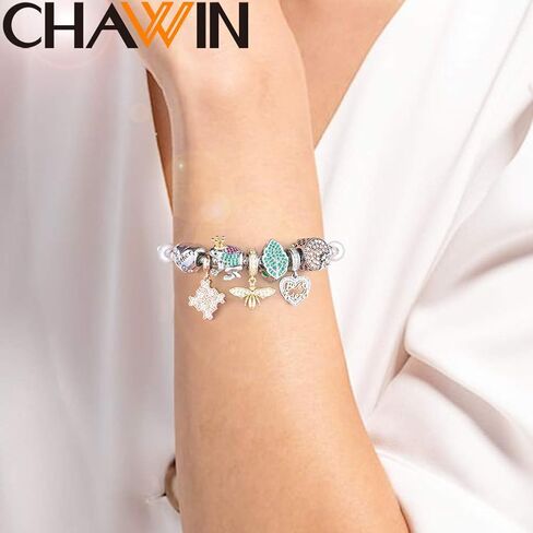 Sparkling Queen Bee Charms Gold Plated 925 Sterling Silver Dangle Charm Insects Nature Garden Beads with Clear CZ Compatible with Pandora Charms Bracelet Necklace Gifts for Women/Wife/Mother/Sister in Kuwait