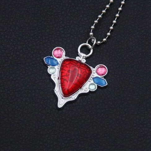 FunBoat JJBA JoJo Stand Arrow Necklaces - Jotaro Jolyne Kars Red Stone of Aja Anime Chains - Christmas Cosplay Gifts for Kids Girls Teens Women Men in Kuwait