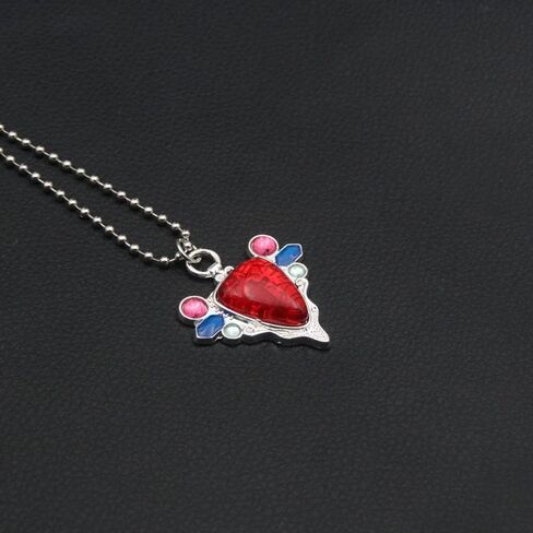 FunBoat JJBA JoJo Stand Arrow Necklaces - Jotaro Jolyne Kars Red Stone of Aja Anime Chains - Christmas Cosplay Gifts for Kids Girls Teens Women Men in Kuwait