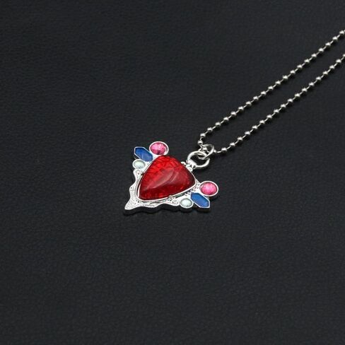 FunBoat JJBA JoJo Stand Arrow Necklaces - Jotaro Jolyne Kars Red Stone of Aja Anime Chains - Christmas Cosplay Gifts for Kids Girls Teens Women Men in Kuwait