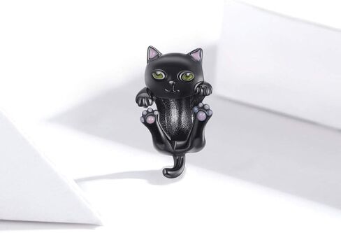 BISAER 925 Sterling Silver Charms for Bracelets Cat Coffee Cup Rose Flower Animal Beads Charm Jewelry Gifts for Women in Kuwait