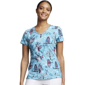 Dickies EDS Women Scrubs Top V-Neck DK852