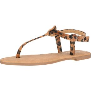 صندل نسائي من CLOVERLAY بحزام T Thong Gladiator Strappy جيلي لامع ومسطح فليب فلوب