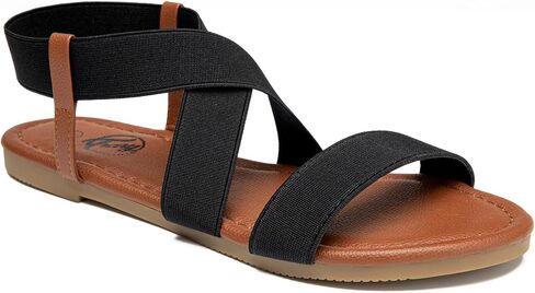 Trary Sandals Women, Womens Sandals, Flat Sandals for Women Dressy Summer, Women's Sandals, Elastic Sandals for Women, Cute Sandals, Open Toe Dress Sandals,Wide Sandles Womans, Sandalias Para Mujer in Kuwait