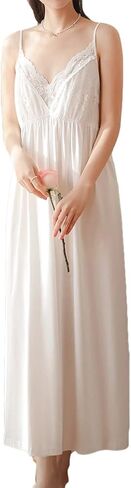 Victorian Princess Style Cotton Nightgown for Women Vintage Palace Sleepwear in Kuwait