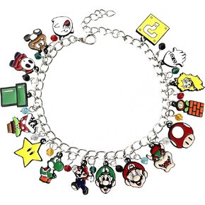 JDHFJFH سوب ماريو سوار حلية معدني تصميم أصلي جودة أنيمي الكرتون Yosh Prices الخوخ سوار هدايا لفتاة امرأة الرجال in Kuwait