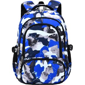 School Backpack Casual Daypack Travel Outdoor Camouflage Backpack Christmas Presents for Boys and Girls (AY Camo Black)