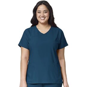 WonderWink Women's Y-Neck Wrap Top