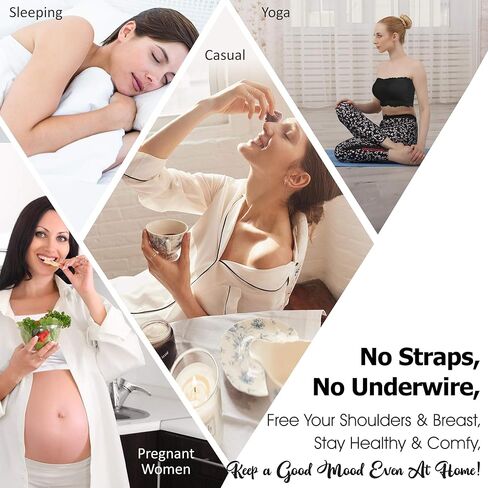 حمالة صدر نسائية مبطنة من TIME AND RIVER، طبقة أساسية بدون حمالات، 1-3 عبوات in Kuwait