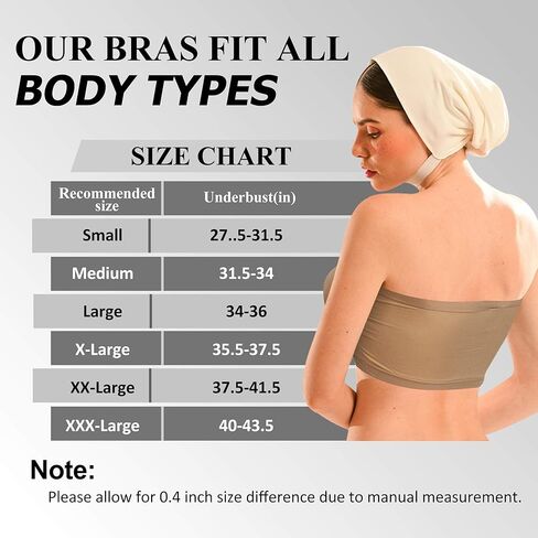 حمالة صدر نسائية مبطنة من TIME AND RIVER، طبقة أساسية بدون حمالات، 1-3 عبوات in Kuwait