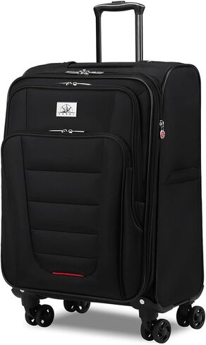 Verdi Travel Carry On Luggage with Spinner Wheels Softshell Lightweight Expandable 20 Inch Suitcase with USB Charging Port and 8-wheel Spinners Carryon Bag in Kuwait