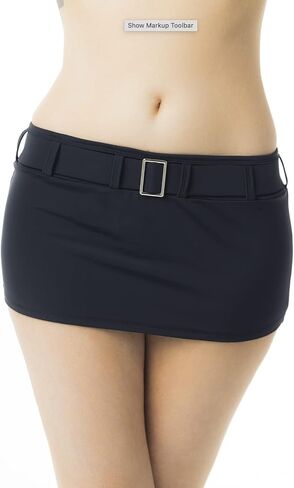 Pin Up Doll Flirtatious Low Rise and Belted Mini Skirt in Kuwait