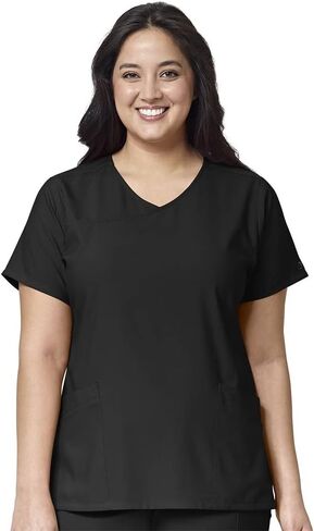 WonderWink Women's Y-Neck Wrap Top in Kuwait