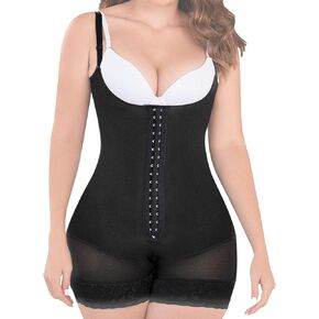 LadySlim by NuvoFit 619 Fajas Colombianas Postparto BBL Stage 2 Post Surgical Compression Garments for Women Cocoa B M