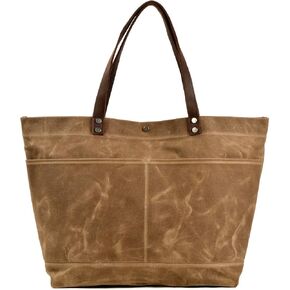 WUDON Waxed Canvas Travel Tote Bag - Extra Large Carryall Shoulder Bag for Women in Saudi Arabia