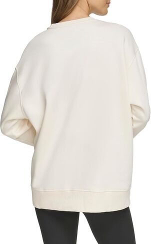 DKNY Women's Performance Longline Wrap Graphic Crewneck in Saudi Arabia