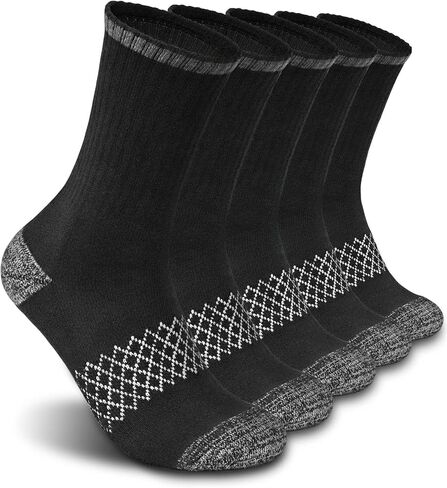 DEARMY Athletic Hiking Socks for Women/Men Best Gifts/Cushioned Moisture Wicking Sports Socks(5Pairs) in Kuwait