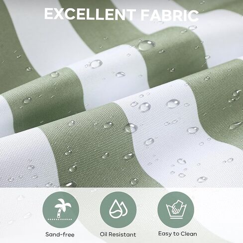 حقيبة شاطئ كلوثيريلي للنساء - حقيبة كبيرة للشاطئ، حقيبة شاطئ مقاومة للماء مع سحاب، حقيبة شاطئ كبيرة لحمام السباحة in Kuwait