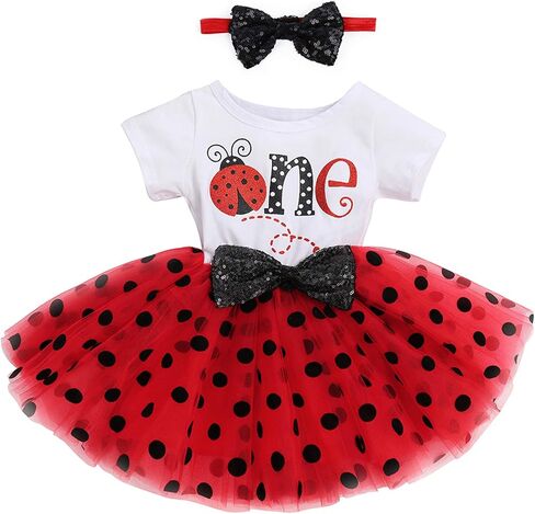 It's My 1st/2nd Birthday Cake Smash One Party Dress for Baby Girls Princess Shiny Sequin Bow Tutu Gown W/Headband Clothes Set in Kuwait