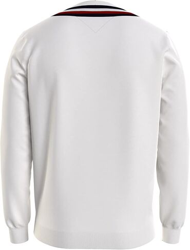 Tommy Hilfiger Men's Stripe V Neck Sweater in Saudi Arabia