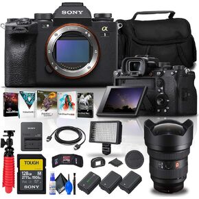 Sony Alpha 1 Mirrorless Digital Camera (Body Only) (ILCE-1/B) + Sony FE 12-24mm f/2.8 GM Lens + 128GB Tough Memory Card + Corel Photo Software + 2 x NP-FZ100 Battery + LED Light + More (Renewed) in Saudi Arabia