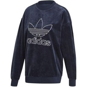 adidas Originals Women's Velour Trefoil Crew Sweatshirt in Saudi Arabia