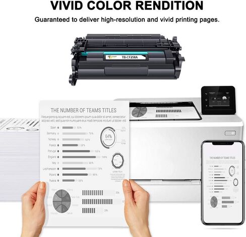 Toner Bank Compatible Toner Cartridge Replacement for HP 58A CF258A CF258X 58X HP Pro M404n M404dn MFP M428fdw M428fdn M428dw M404dw M404 M428 Printer Toner Ink (Black 2-Pack) in Saudi Arabia