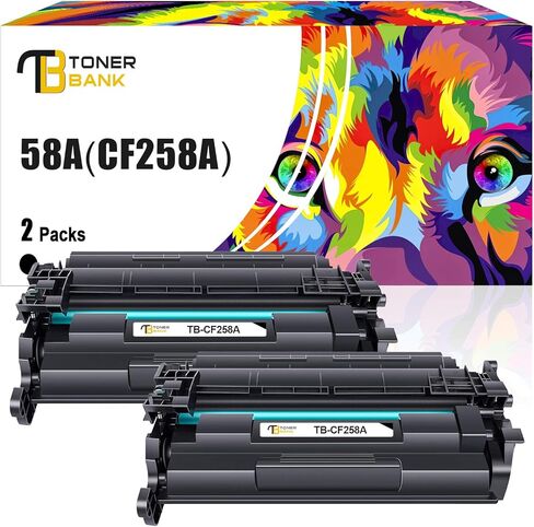 Toner Bank Compatible Toner Cartridge Replacement for HP 58A CF258A CF258X 58X HP Pro M404n M404dn MFP M428fdw M428fdn M428dw M404dw M404 M428 Printer Toner Ink (Black 2-Pack) in Saudi Arabia