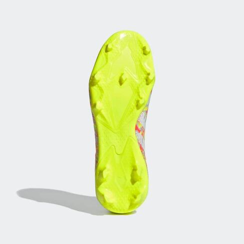 adidas boys Predator Freak.3 Firm Ground Cleats, Clear Grey/Cloud White/Solar Yellow, 5 Big Kid in Saudi Arabia