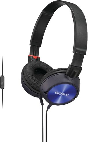 Sony MDR-ZX300AP Sound Monitoring Headphones (Blue) in Saudi Arabia